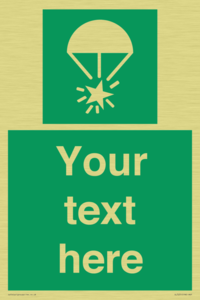 Custom sign safe condition Rocket parachute flare